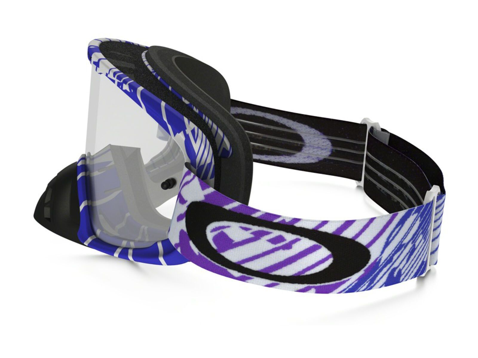 Oakley O2 MX, skull rushmore purple blue/Lens: clear - Bild 4