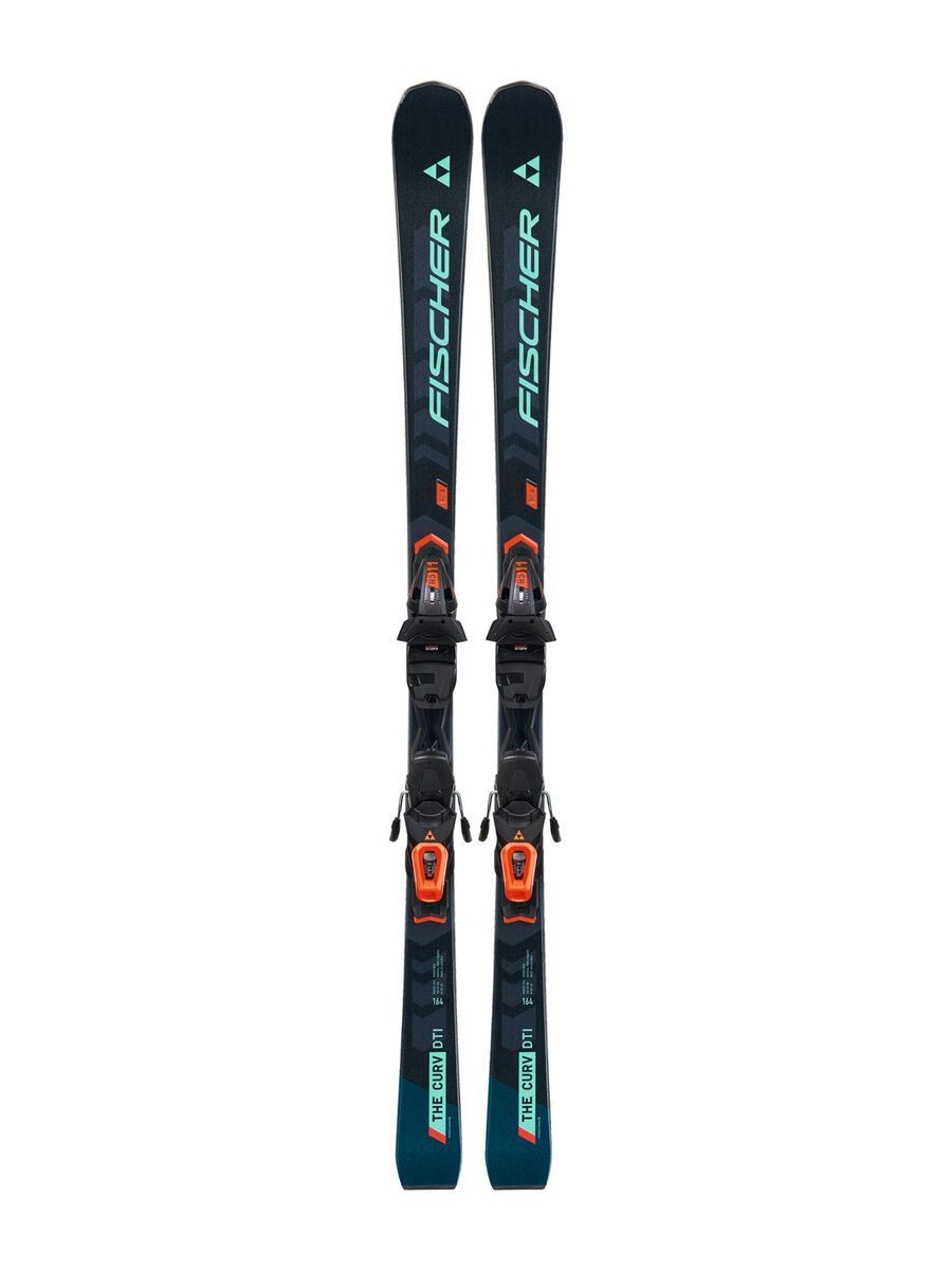 Fischer The Curv DTI + RS11 GW Powerrail Brake 78 [G], black/turquoise - Bild 1