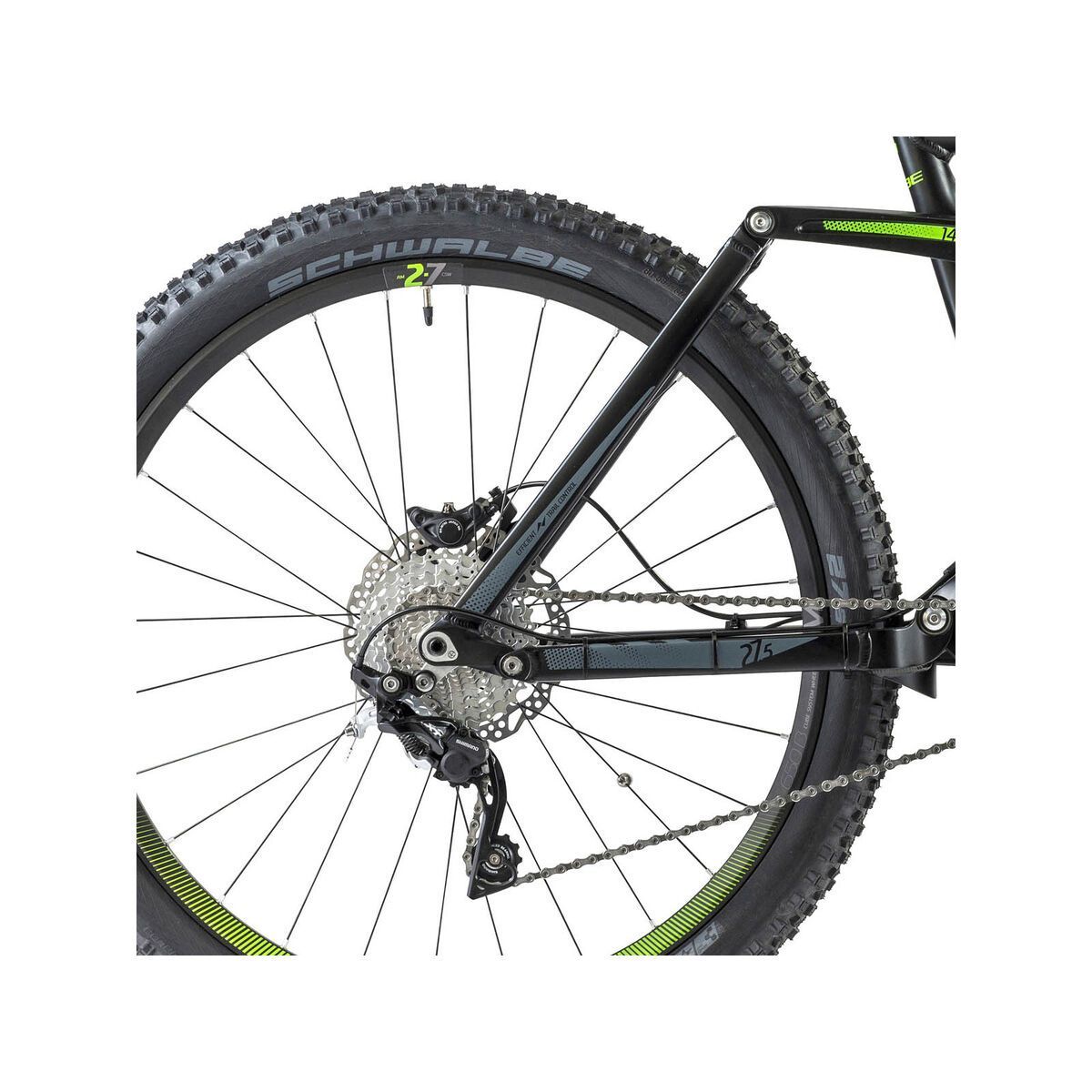 Cube Stereo Hybrid 140 Pro 27.5, black/grey/green - Bild 4