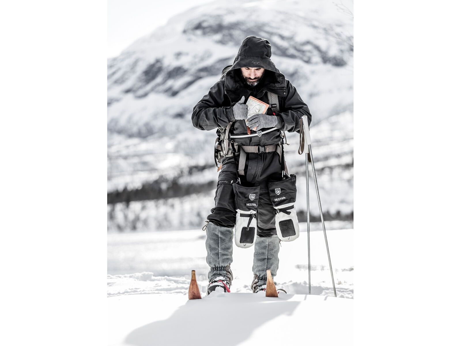 Hestra Merino Touch Point 5 Finger, grey - Bild 4