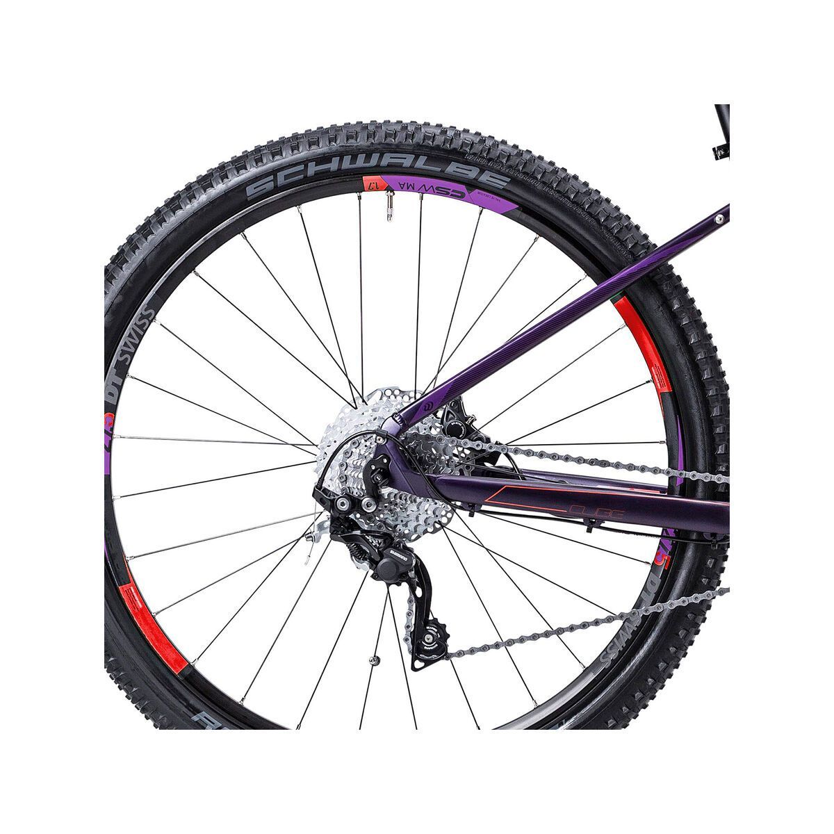 Cube Access WLS Hybrid SL 27.5, aubergine/berry - Bild 4