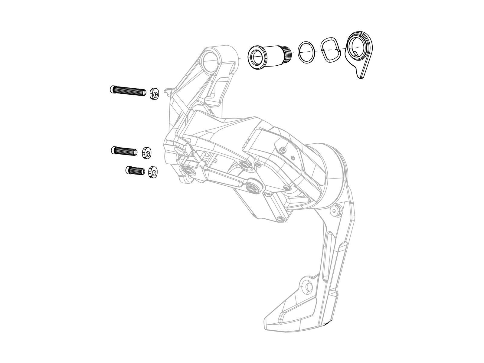 SRAM Schaltwerk B-Bolt / B-Screw / Limit Screws Force XPLR eTap AXS - Bild 1