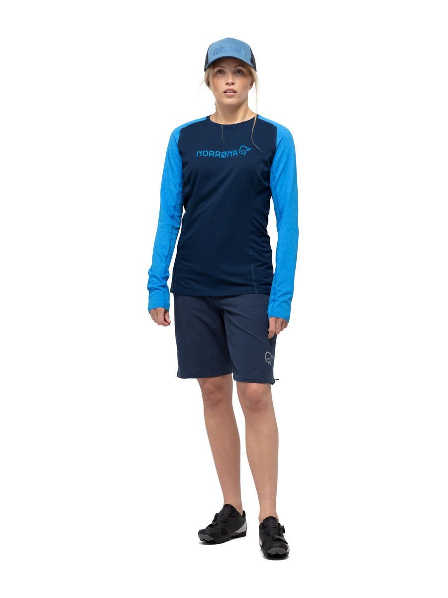 Norrona fjørå equaliser lightweight Long sleeve W's, indigo night/campanula - Bild 3