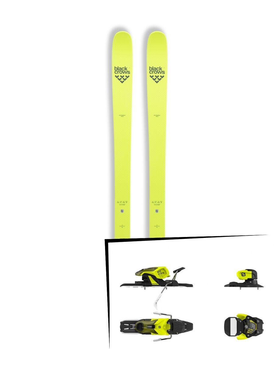 Set: Black Crows Orb Freebird 2019 + Salomon Warden 11 yellow/black - Bild 1