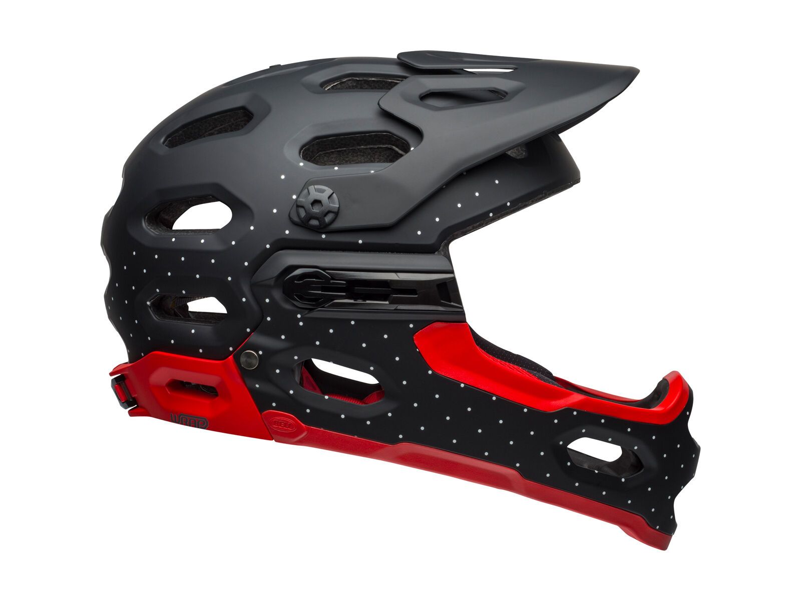 Bell Super 3R MIPS, virago matte black/white/crimson - Bild 3