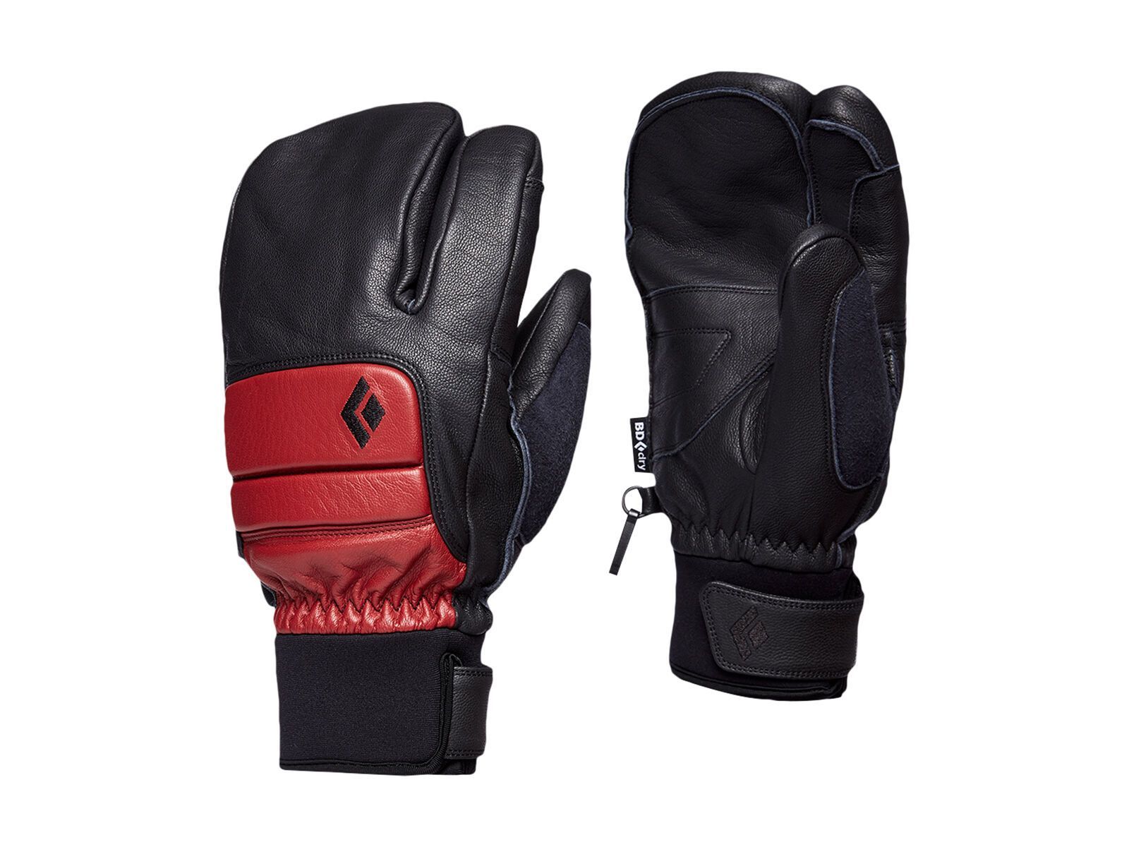 Black Diamond Spark Finger Gloves, dark crimson - Bild 1