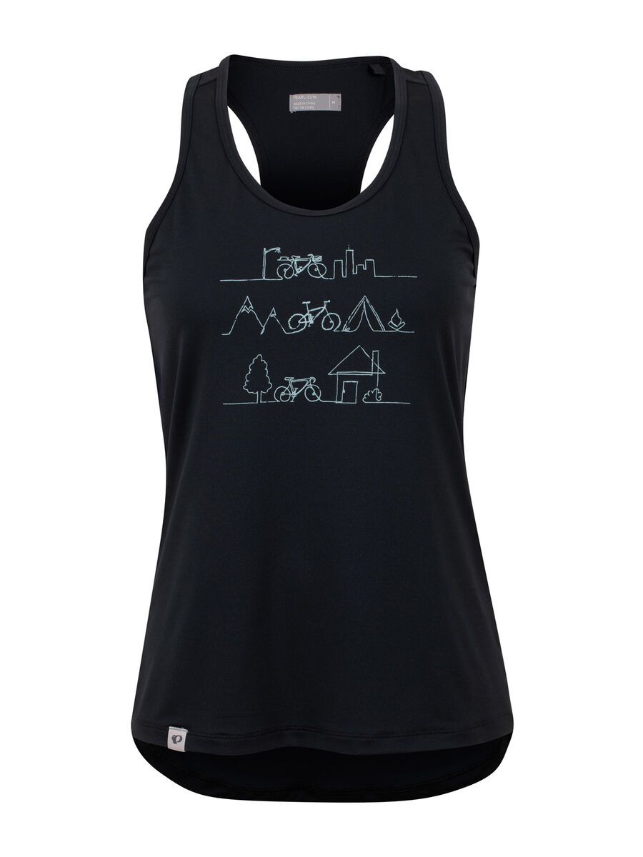 Pearl Izumi W Midland Graphic Tank, black/serene green scenes - Bild 1