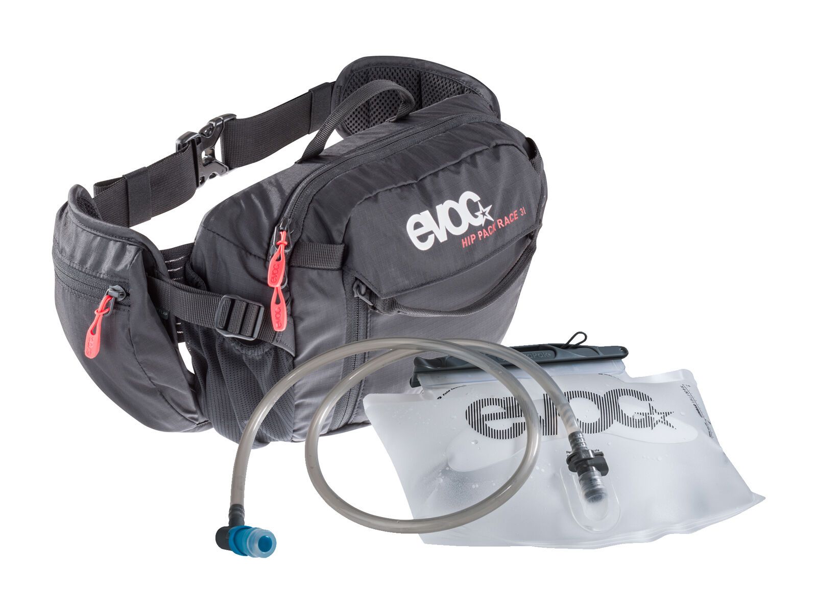 Evoc Hip Pack Race 3l + Hydration Bladder 1,5l, black - Bild 1