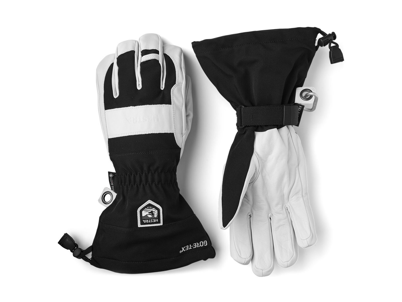 Hestra Army Leather Heli Ski GTX + Gore Grip Technology 5 Finger, black - Bild 1