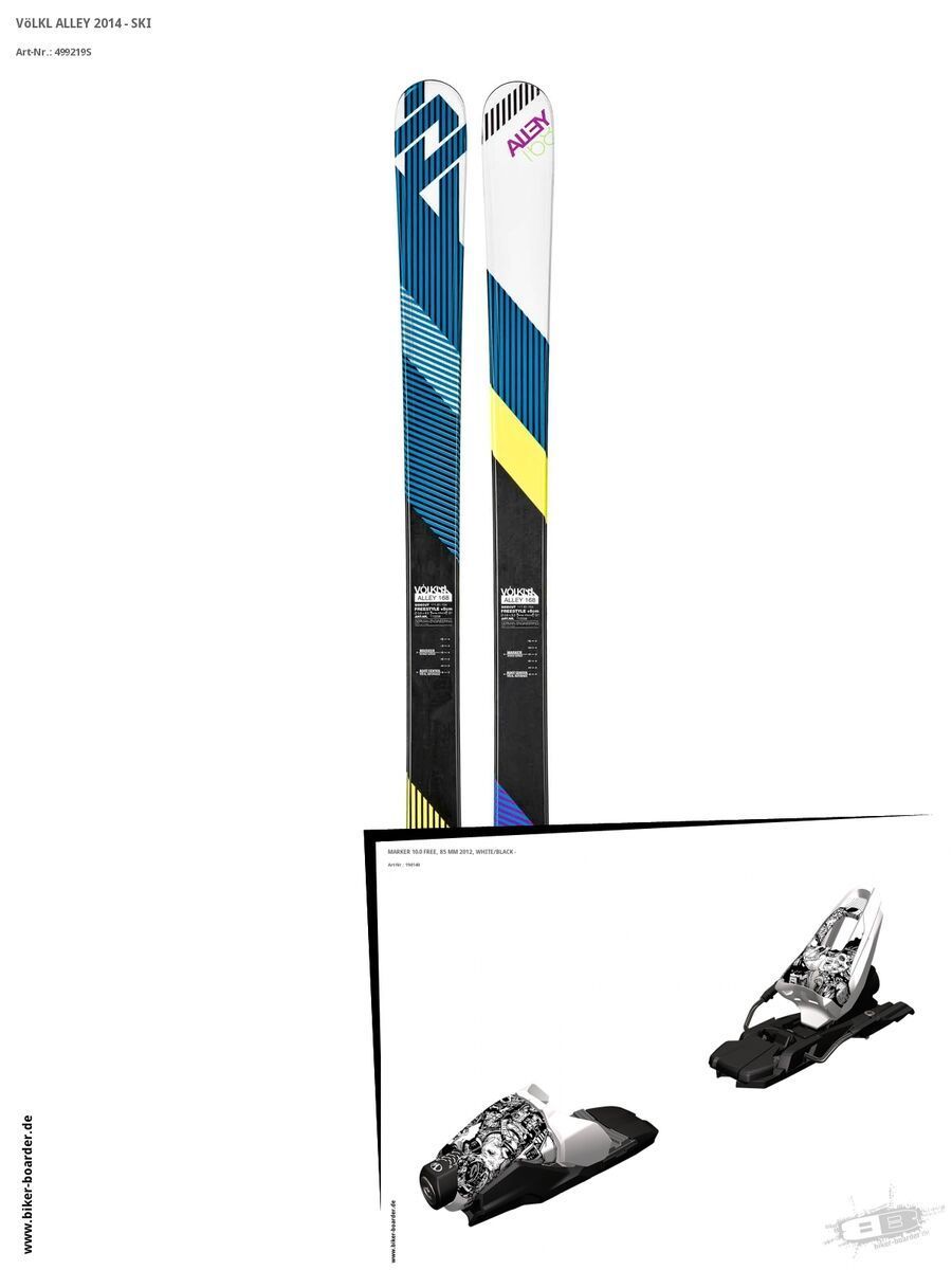 Völkl Set: Alley 2014 + Marker 10.0 FREE - Bild 1