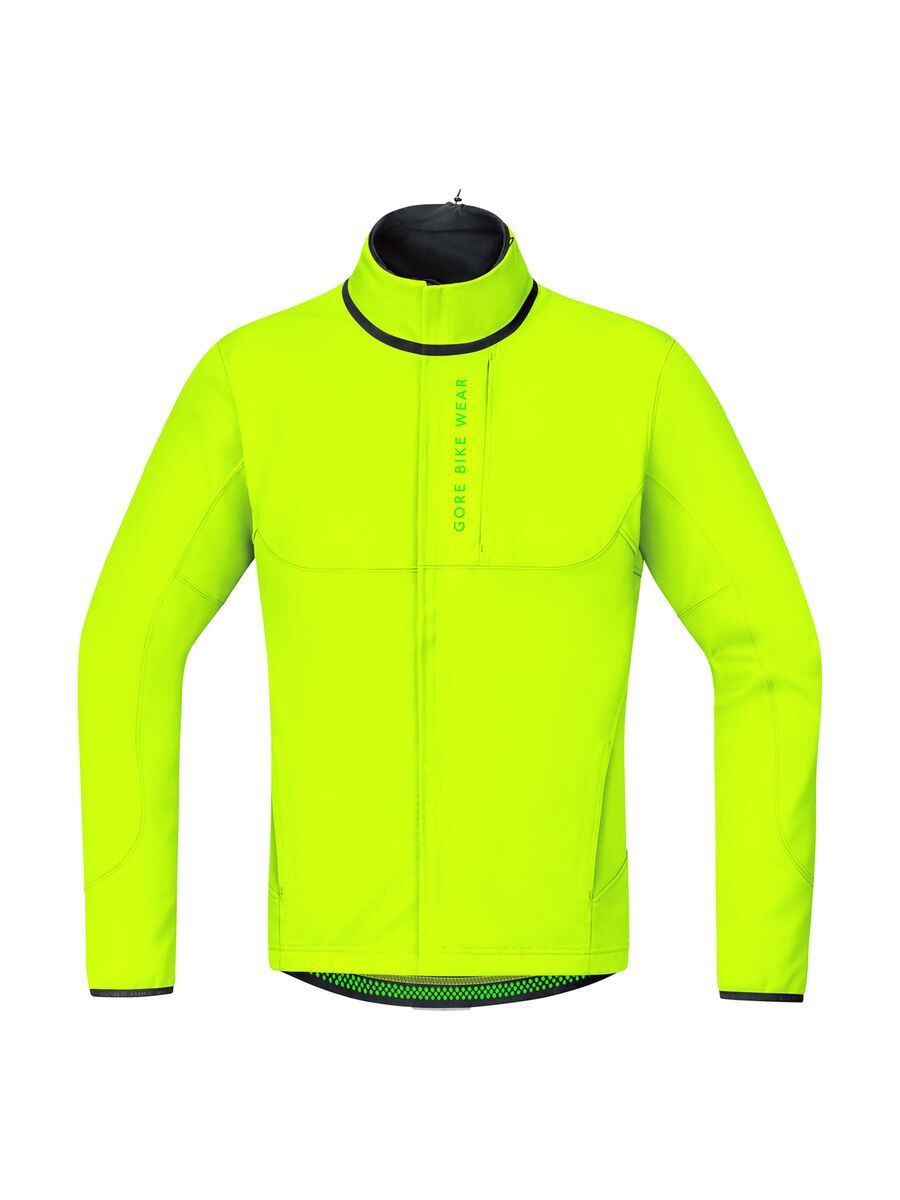 Gore Bike Wear Power Trail Windstopper SO Thermo Jacke, neon yellow - Bild 1