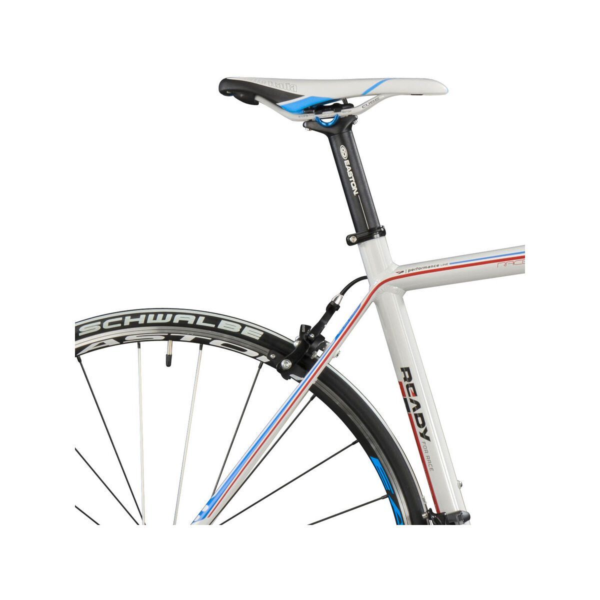 Cube Peloton Race Compact, white blue red print - Bild 6