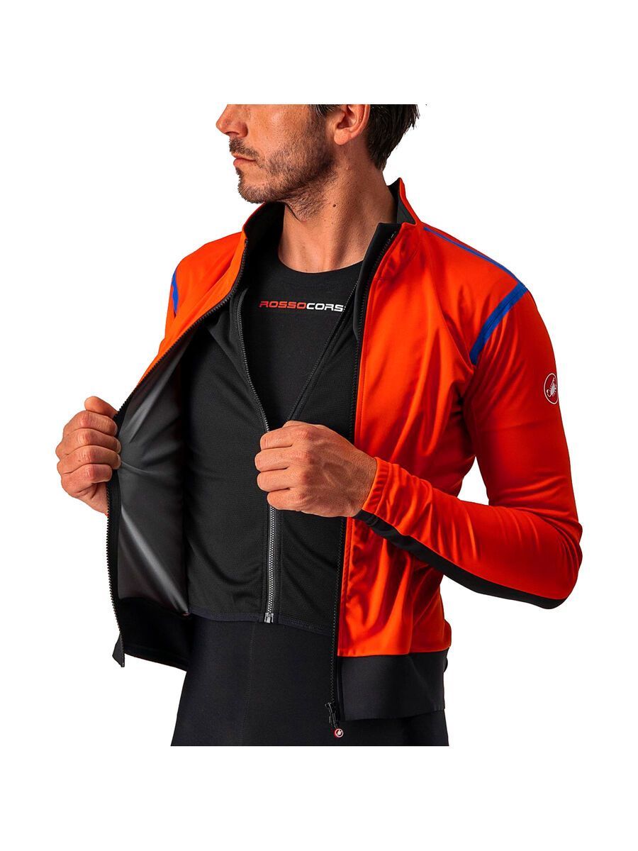 Castelli Alpha RoS 2 Light Jacket, fiery red/rescue blue - Bild 4
