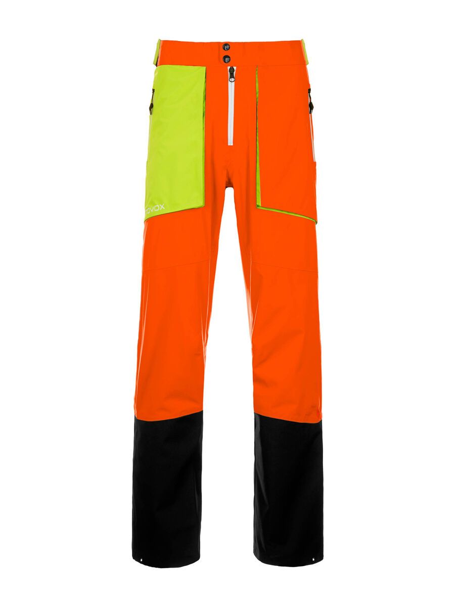 Ortovox 3L Merino Pants La Grave, crazy orange - Bild 1