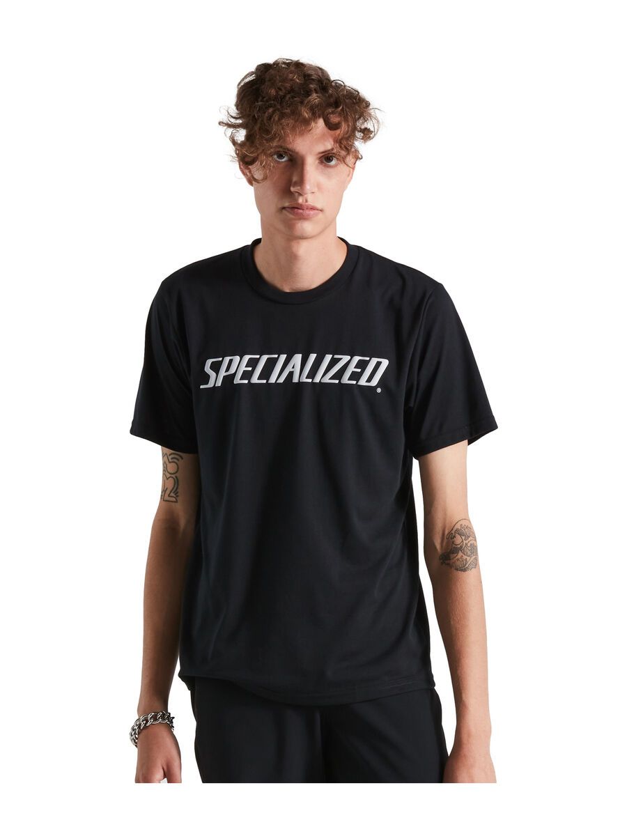 Specialized Men's Wordmark Short Sleeve T-Shirt, black - Bild 1