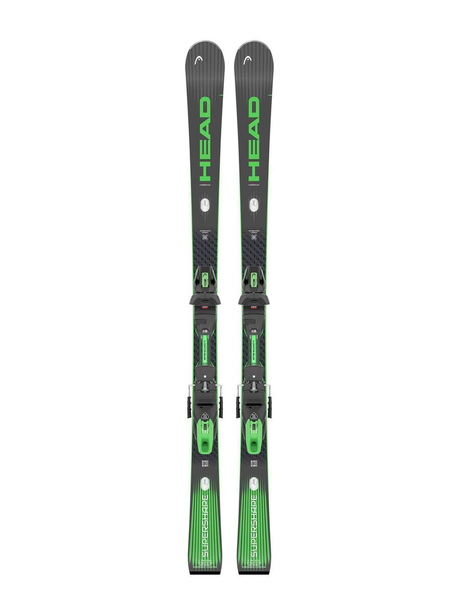 Head Supershape e-Magnum + Protector Evo PR 13 GW, matt black/green - Bild 1