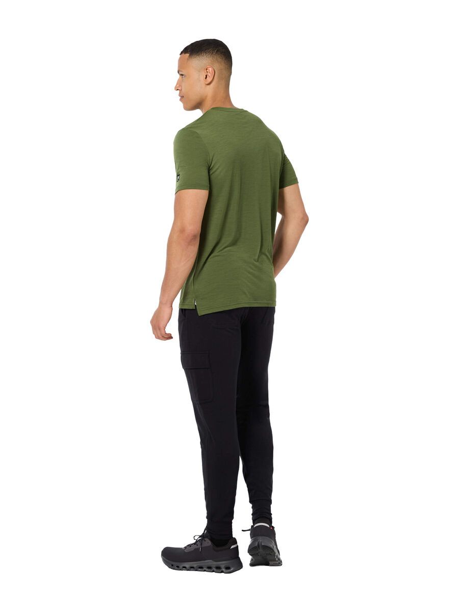 super.natural Wander Wheel Tee Herren, chive/jet black - Bild 4