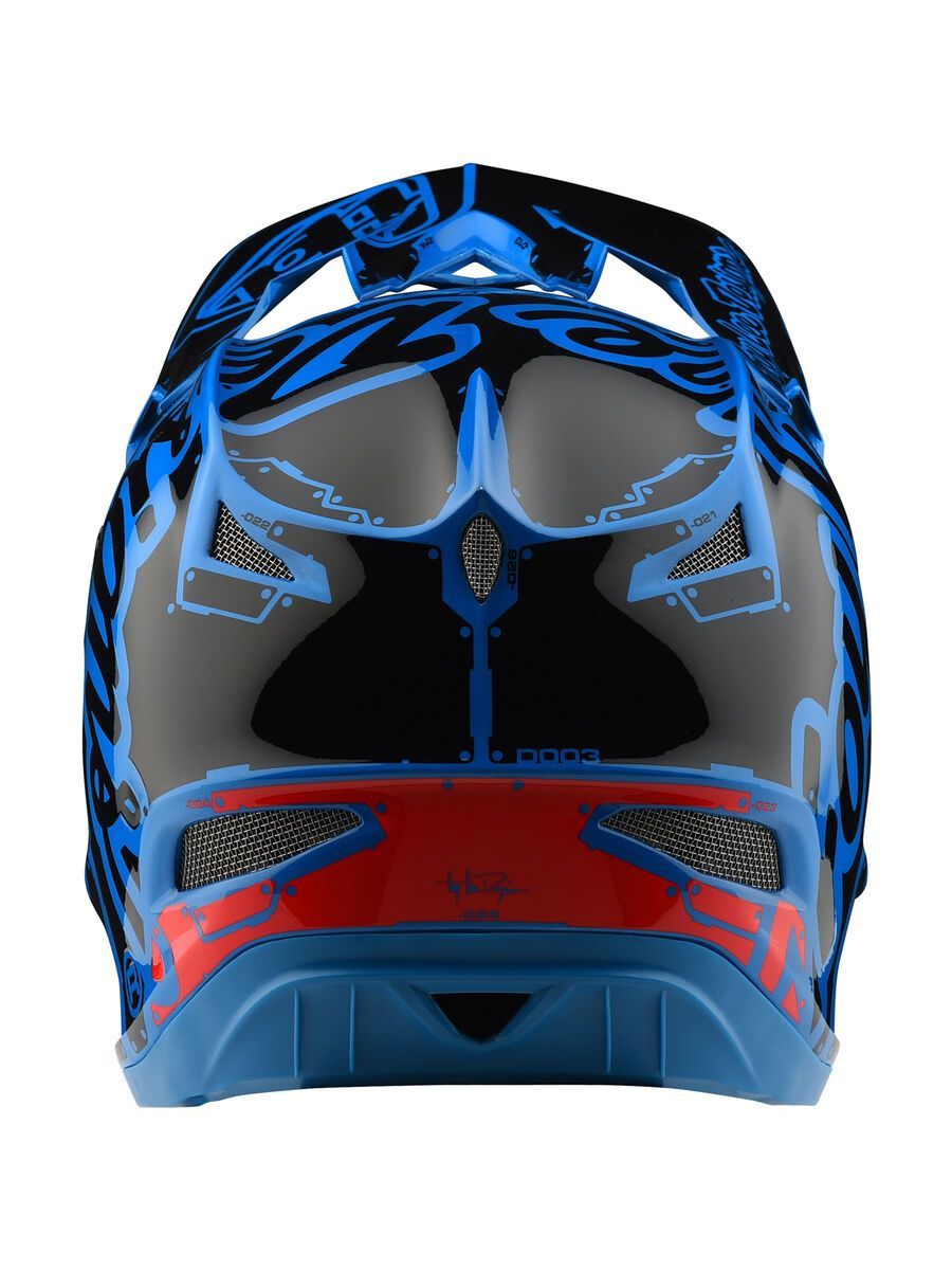TroyLee Designs D3 Fiberlite Helmet Factory, ocean - Bild 3