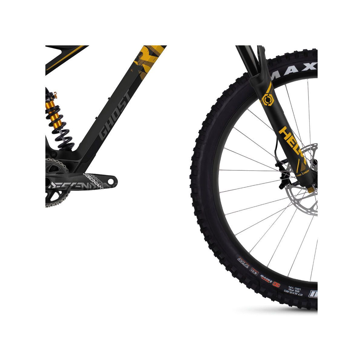 Ghost Riot 8.7 UC, night black/spectra yellow/woodland tan - Bild 3