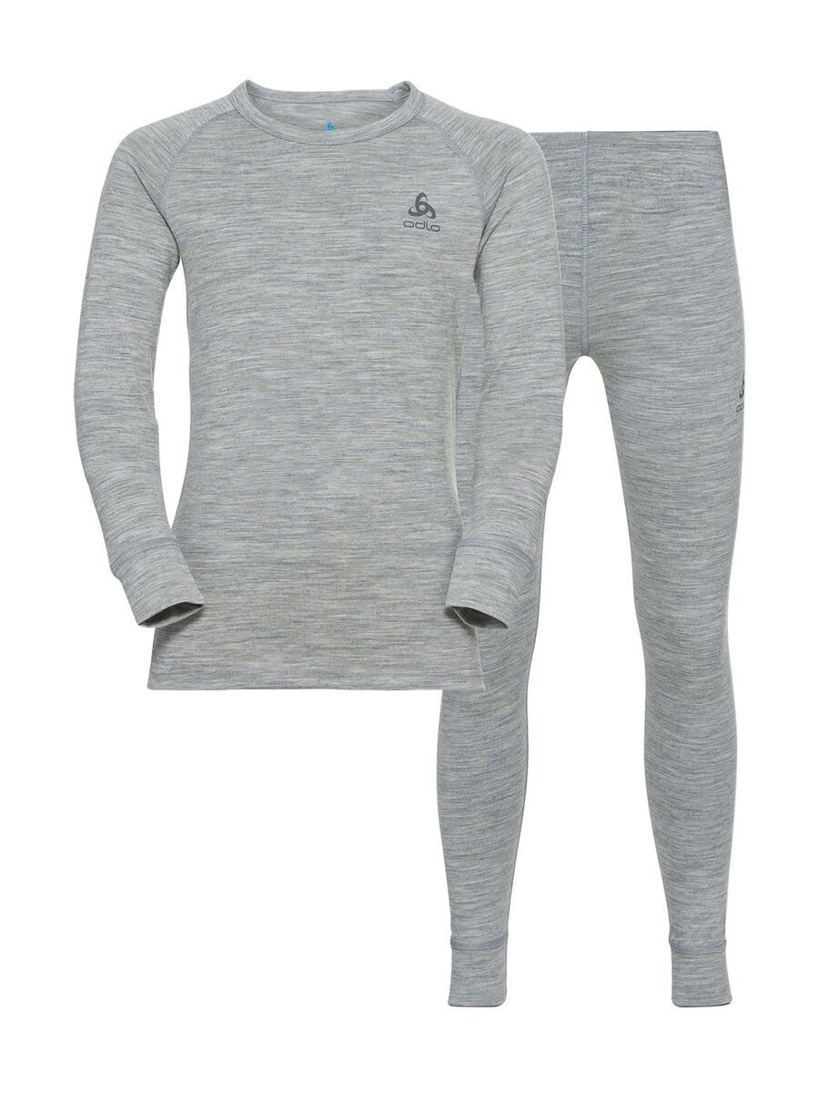 Odlo Merino 200 Kids Set Long, grey melange - Bild 1