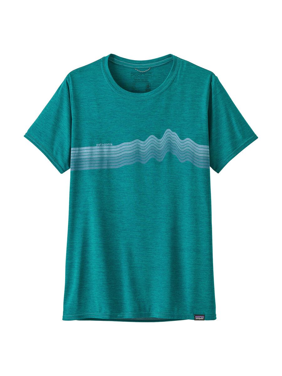 Patagonia Women's Capilene Cool Daily Graphic Shirt Ridge Rise Stripe, borealis green x-dye - Bild 2