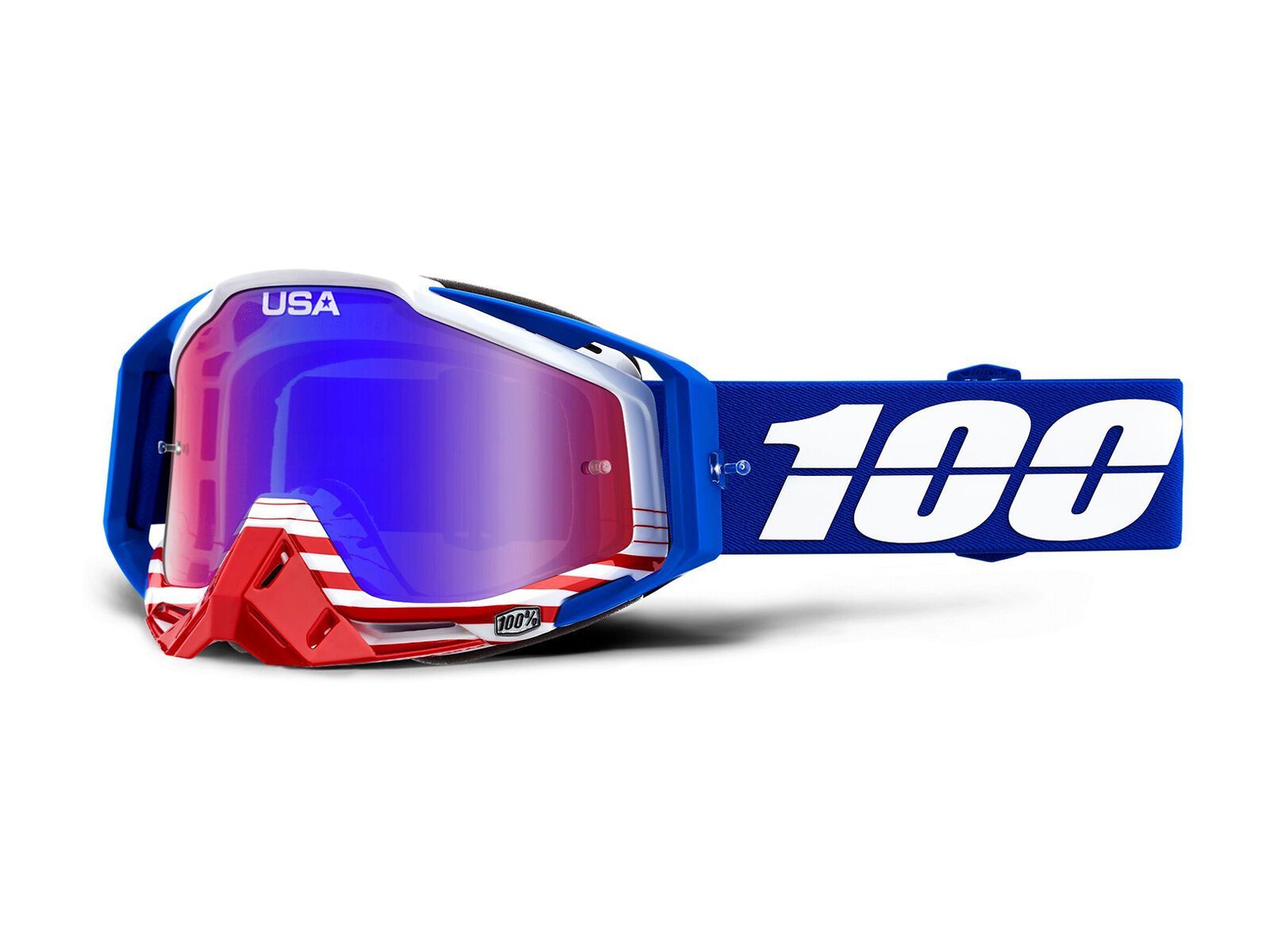 100% Racecraft, anthem/Lens: mirror red/blue - Bild 1