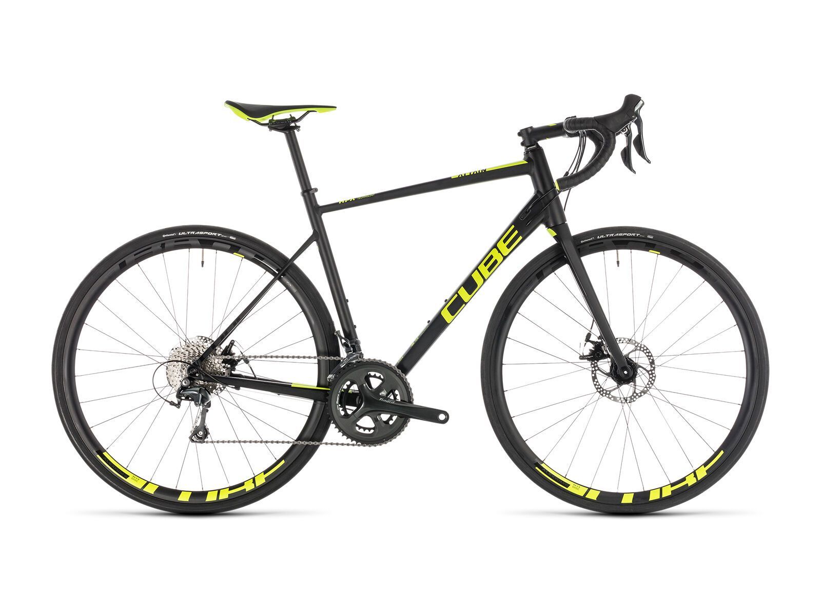 Cube Attain Race Disc, black´n´flashyellow - Bild 1