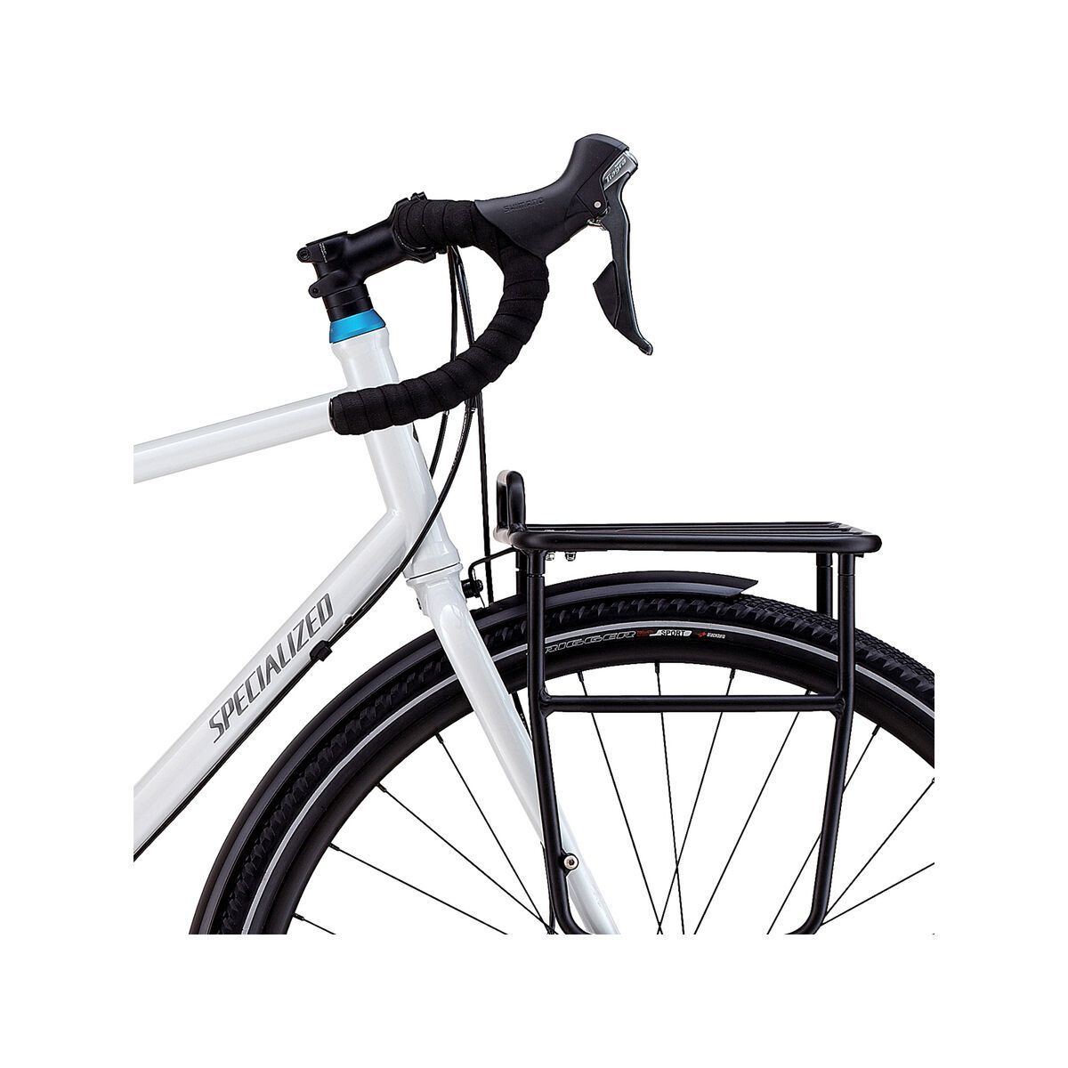 Specialized Awol Elite, gloss dirty reflective white/satin sterling/blue ano - Bild 5