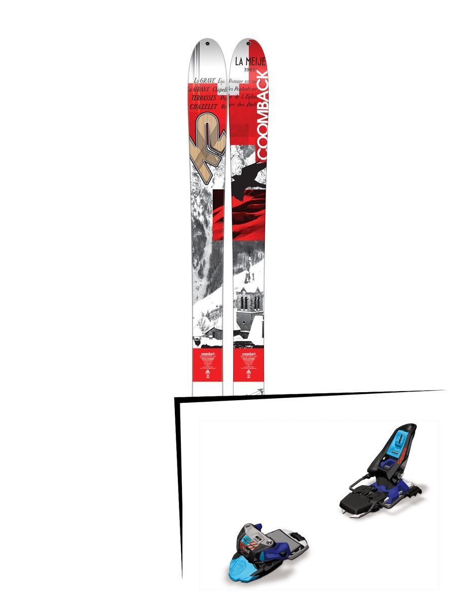 K2 SKI Set: Coomback 104 2016 + Marker Squire 11 - Bild 1