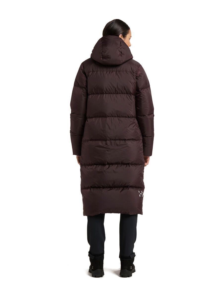 Haglöfs Long Down Parka Women, burgundy brown - Bild 5