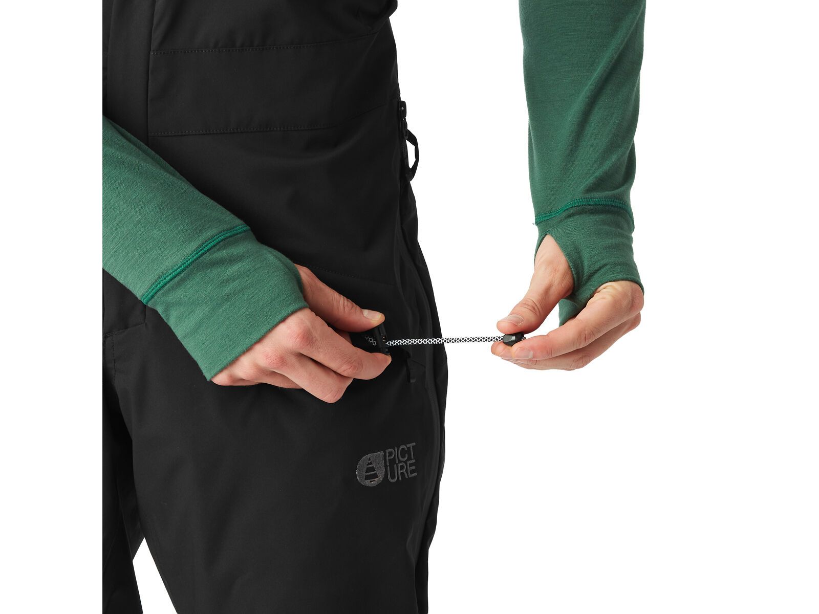 Picture Avening Bib Pants, black - Bild 9