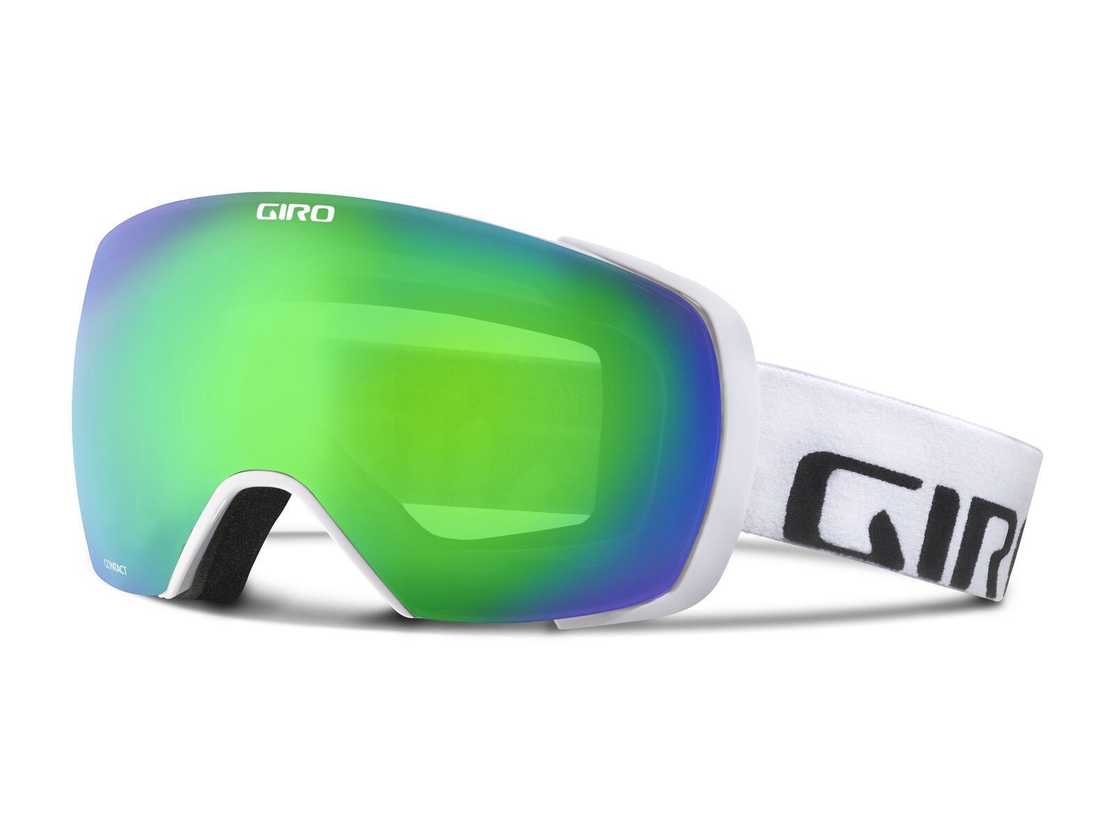 Giro Contact + Spare Lens, white wordmark/loden green+persimmon boost - Bild 1