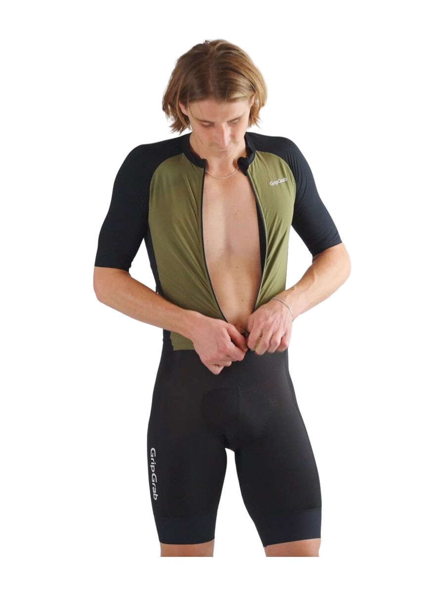 GripGrab Grinta Short Sleeve Jersey, olive green - Bild 8