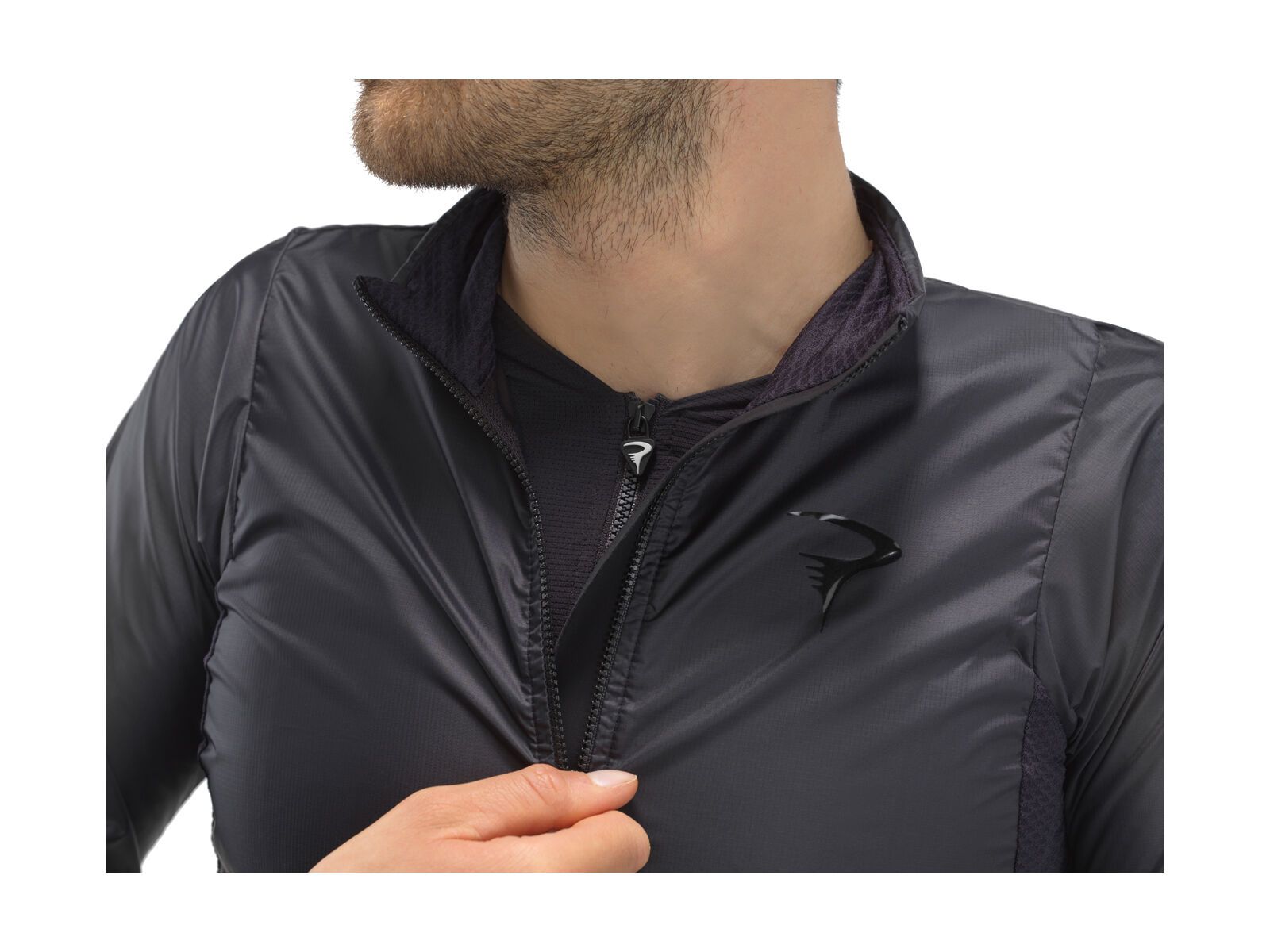 Pinarello Windbreaker Jacket Man, black - Bild 5
