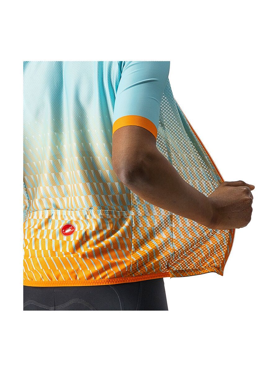 Castelli Climber's 2.0 W Jersey, sky light/light acqua-pop oran - Bild 6