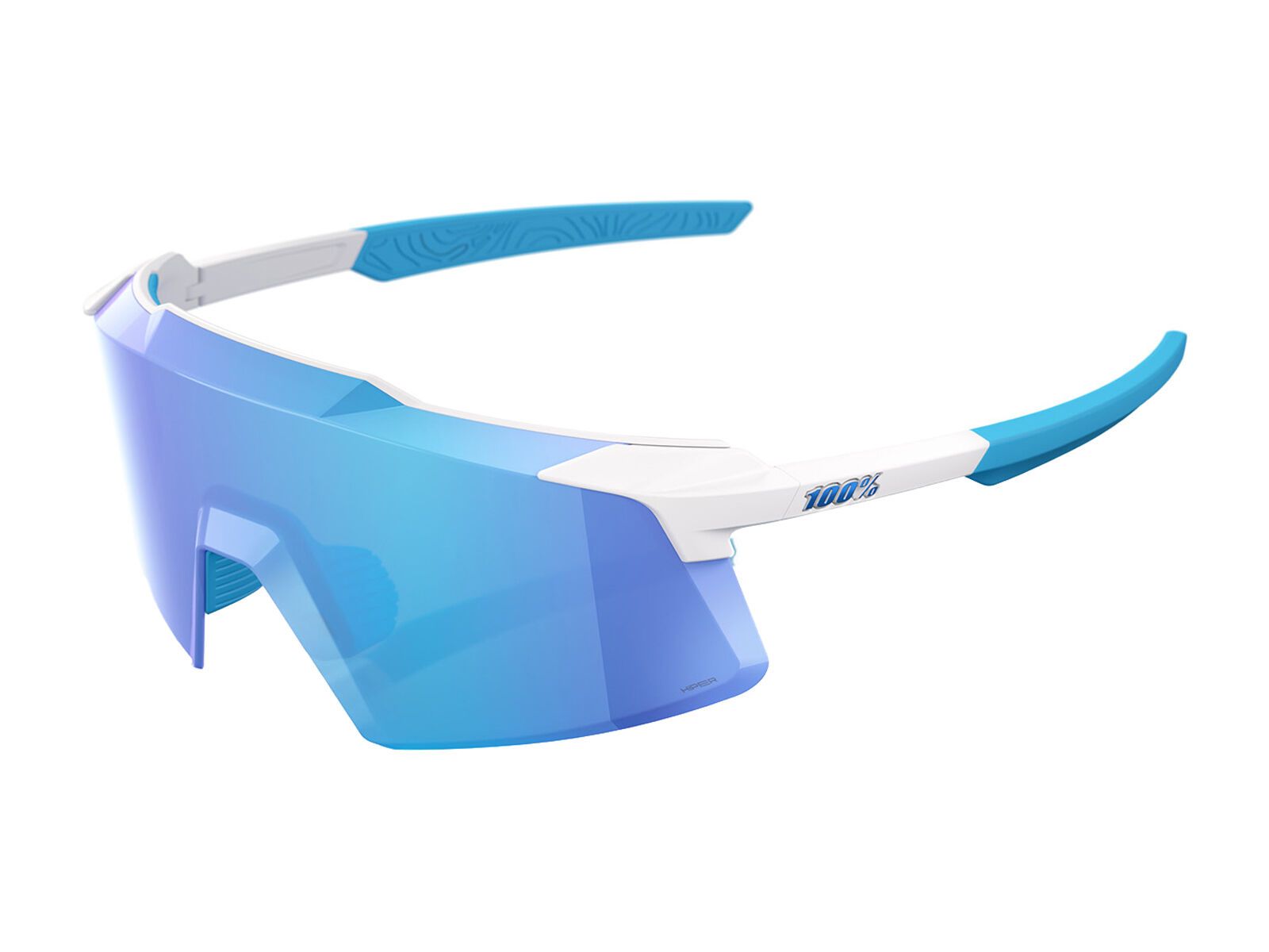 100% Aerocraft, HiPER Blue Mirror / matte white - Bild 1