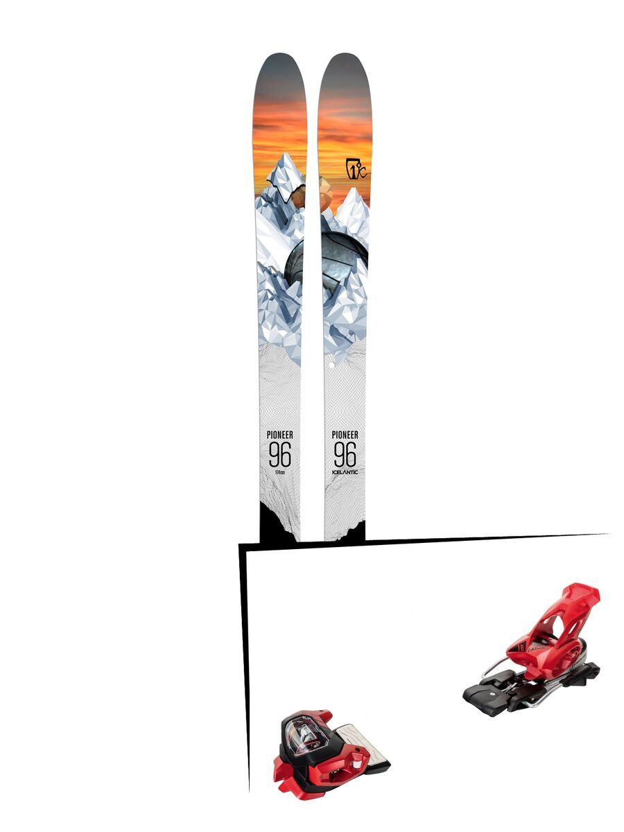 Set: Icelantic Pioneer 96 2018 + Tyrolia Attack² 18 X GW red - Bild 1