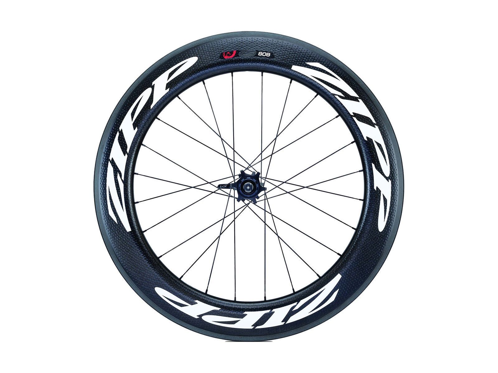 Zipp 808 Firecrest Carbon Clincher, schwarz / weiße Aufkleber - Bild 1
