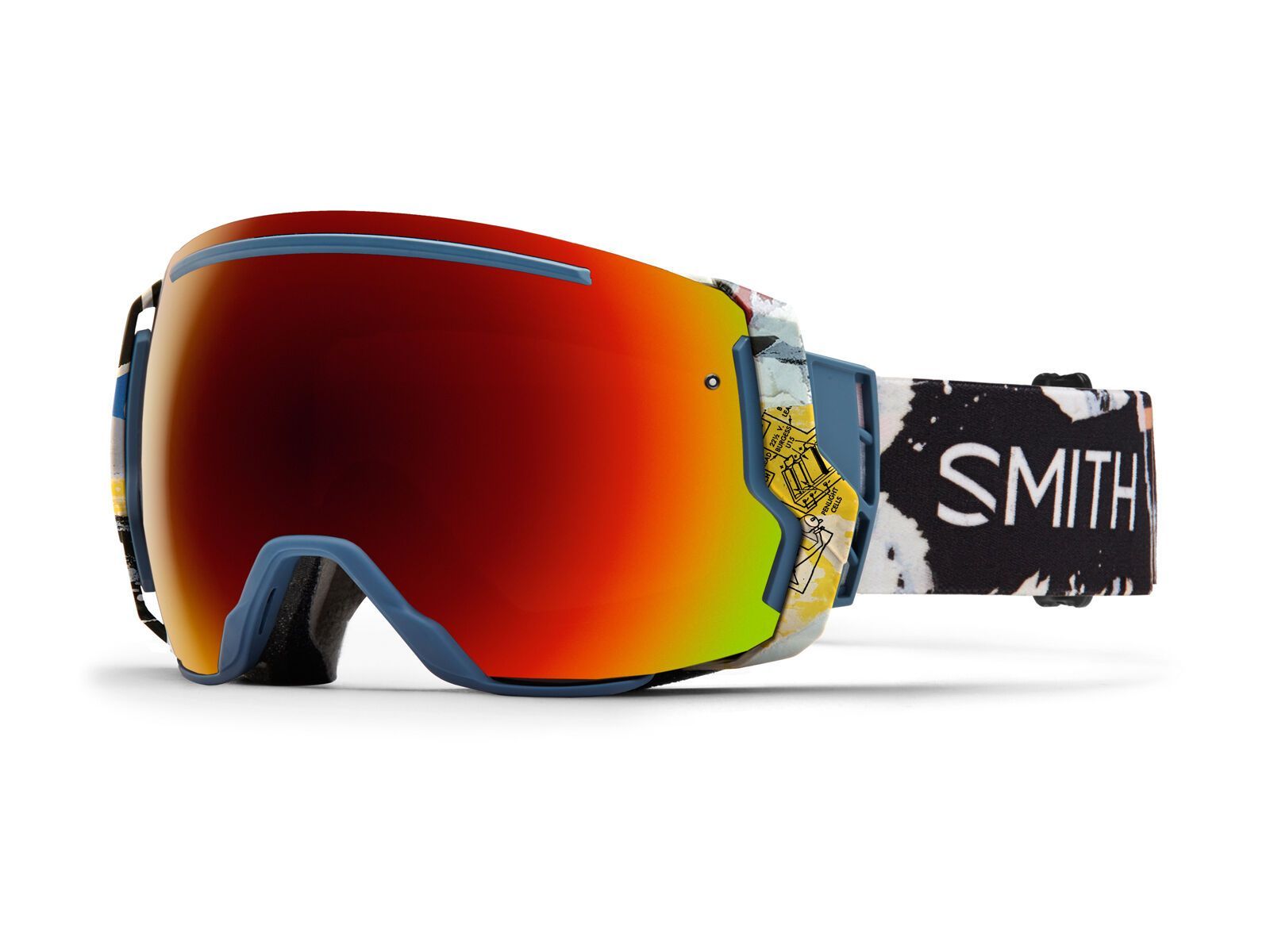 Smith I/O 7 inkl. Wechselscheibe, ripped/Lens: red sol-x mirror - Bild 1