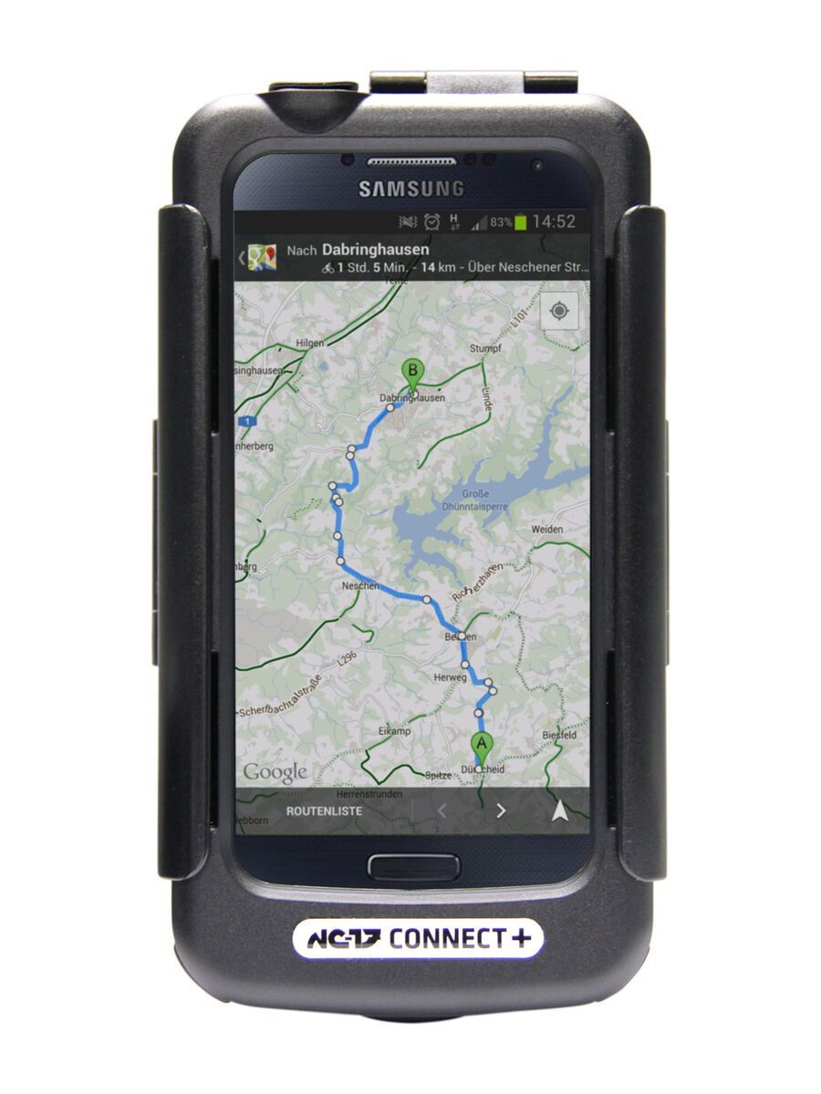 NC-17 Connect+ Galaxy S4 Case + Halterung und USB Ladekabel, black - Bild 1