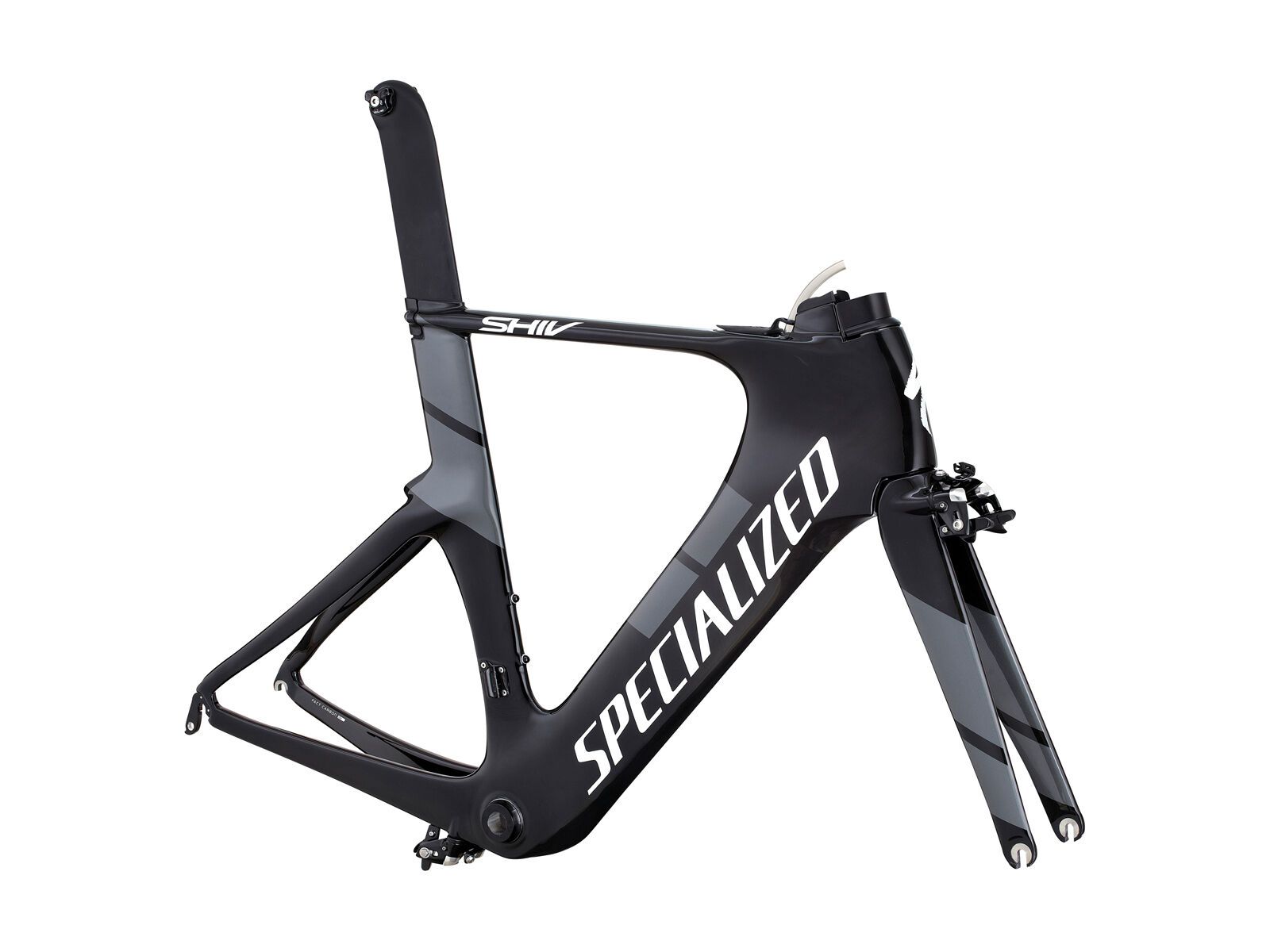 Specialized Shiv Pro Frameset, gloss carbon/white/charcoal - Bild 1