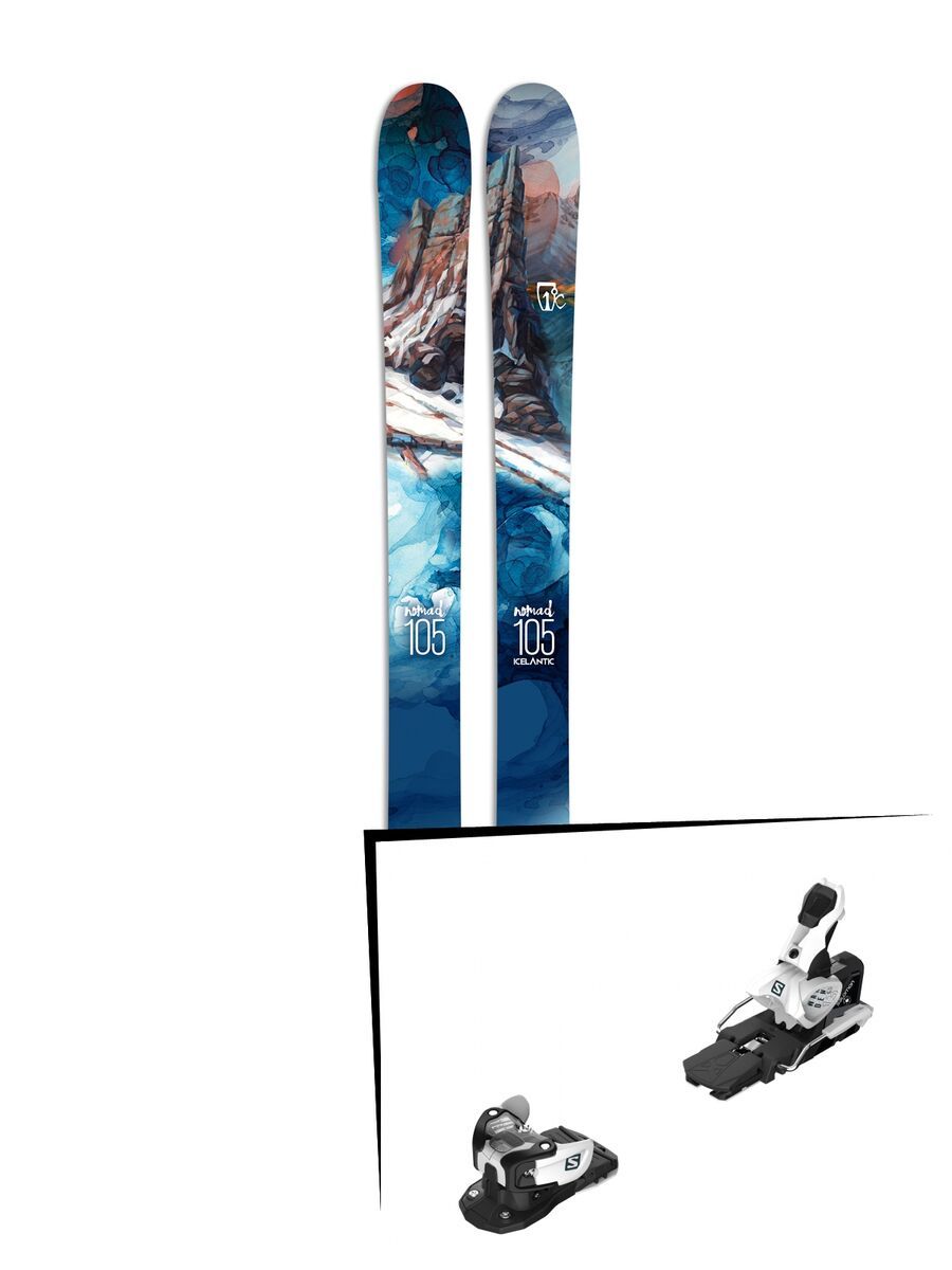 Set: Icelantic Nomad 105 2017 + Salomon Warden MNC 13 (2212349) - Bild 1