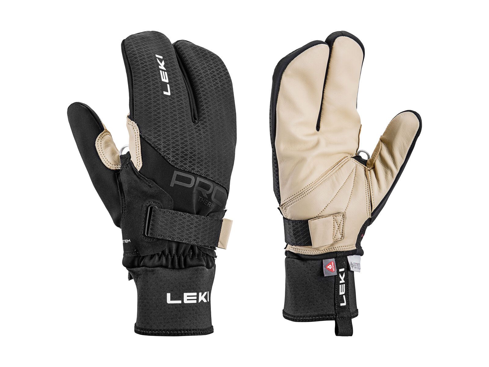 Leki PRC Premium ThermoPlus Shark Lobster, black-sand - Bild 1