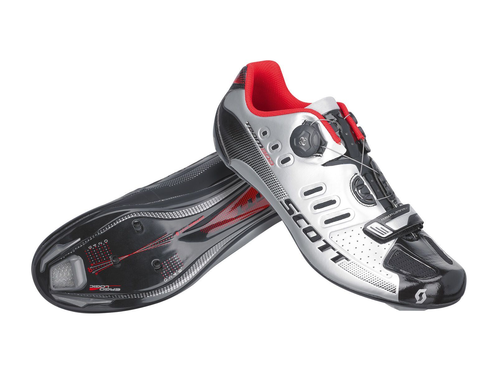 Scott Road Team Boa, silver/black gloss - Bild 1