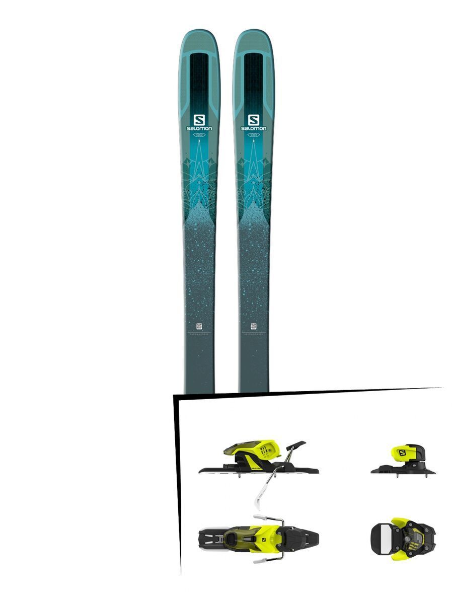 Set: Salomon QST Lumen 99 2018 + Salomon Warden 11 yellow/black - Bild 1