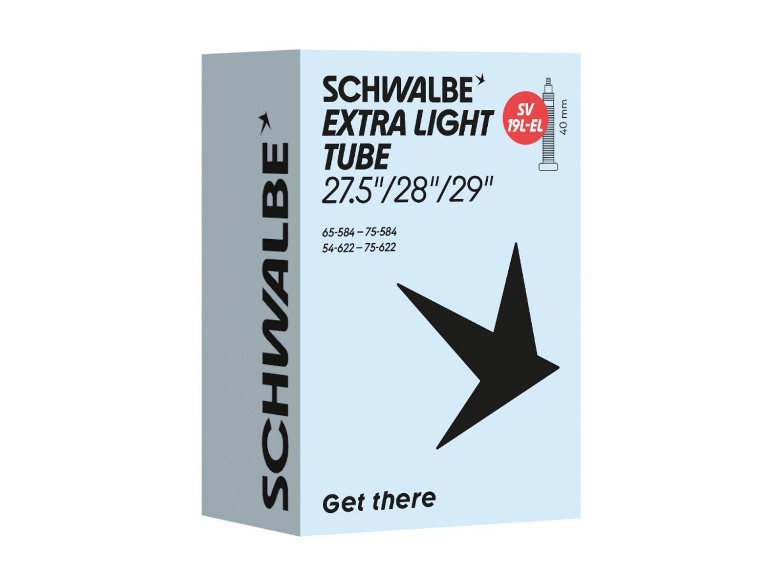 Schwalbe Extra Light Schlauch SV 19L-EL 27.5/28/29 Zoll / 54/75-584/622 - Bild 1