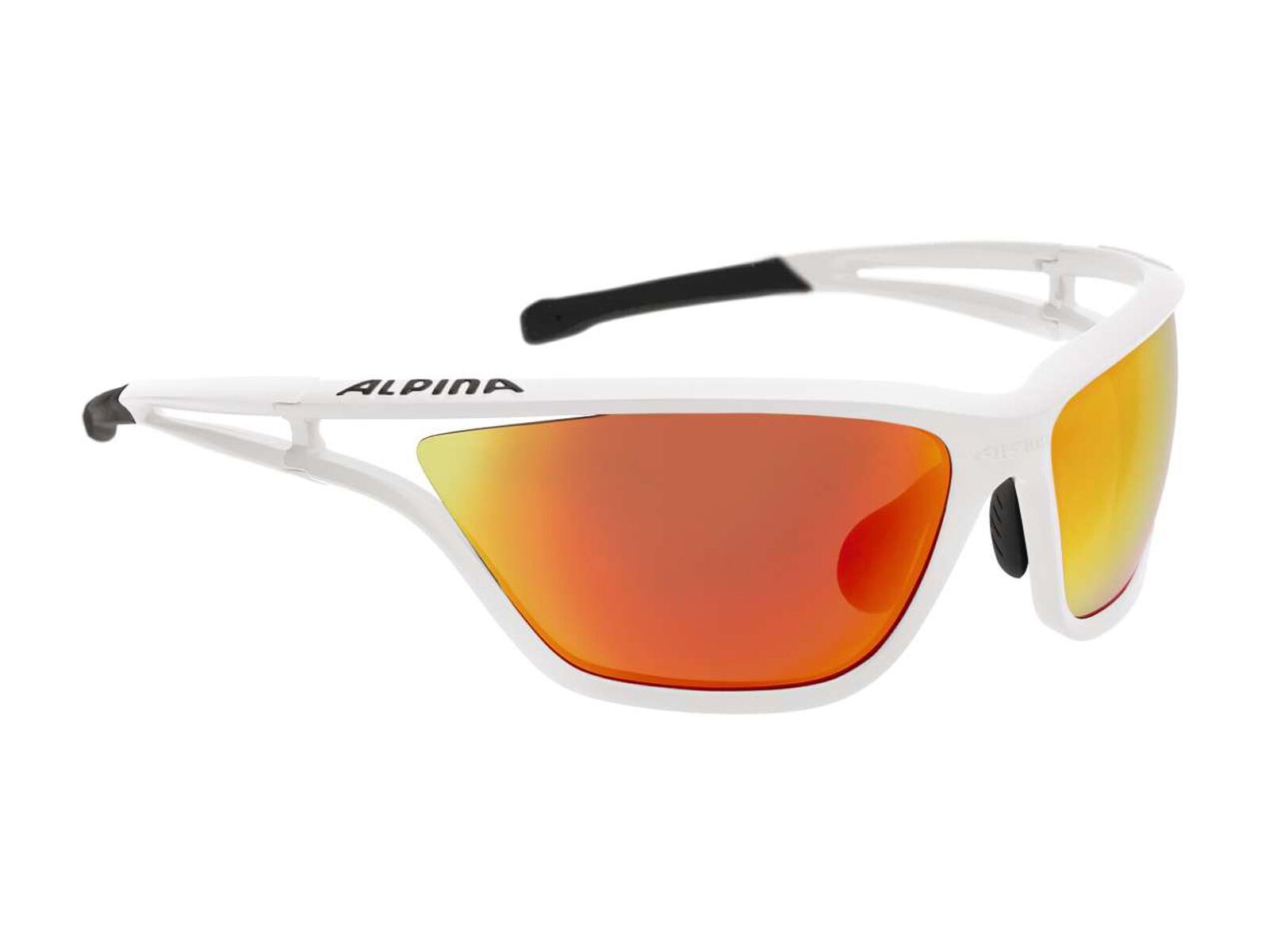 Alpina Alpina Eye-5 CM+, white matt black/Lens: ceramic mirror red - Bild 1