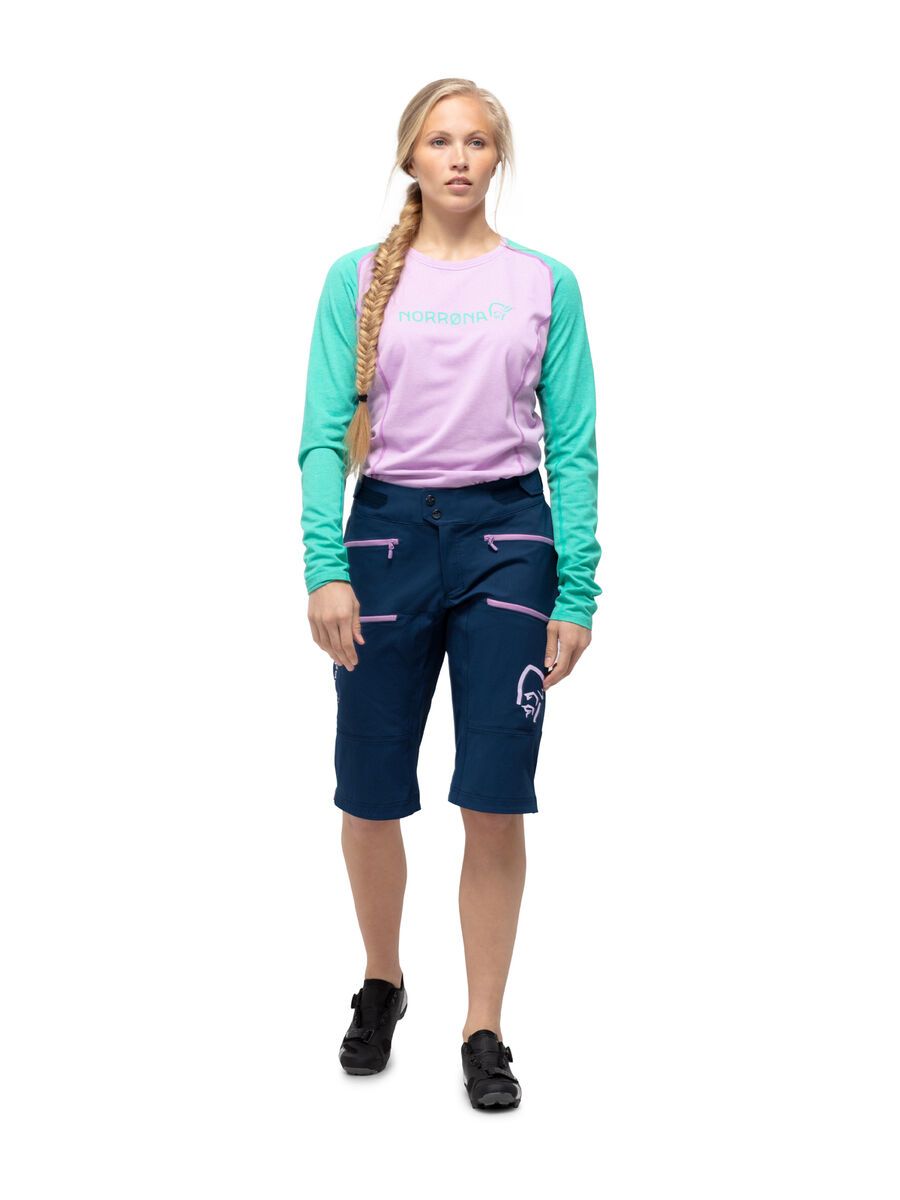 Norrona fjørå flex¹ heavy duty Shorts W's, indigo night/violet tulle - Bild 3
