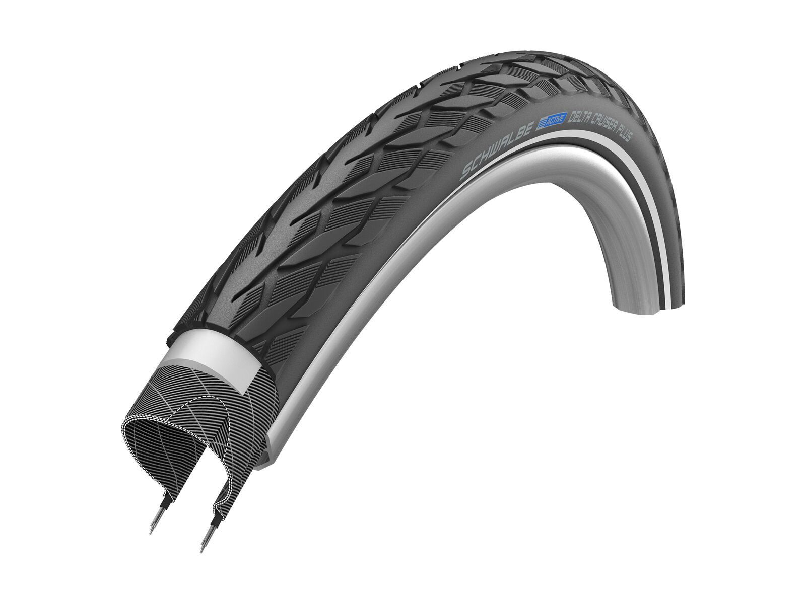 Schwalbe Delta Cruiser Plus Active - 28 Zoll, black-reflex - Bild 1