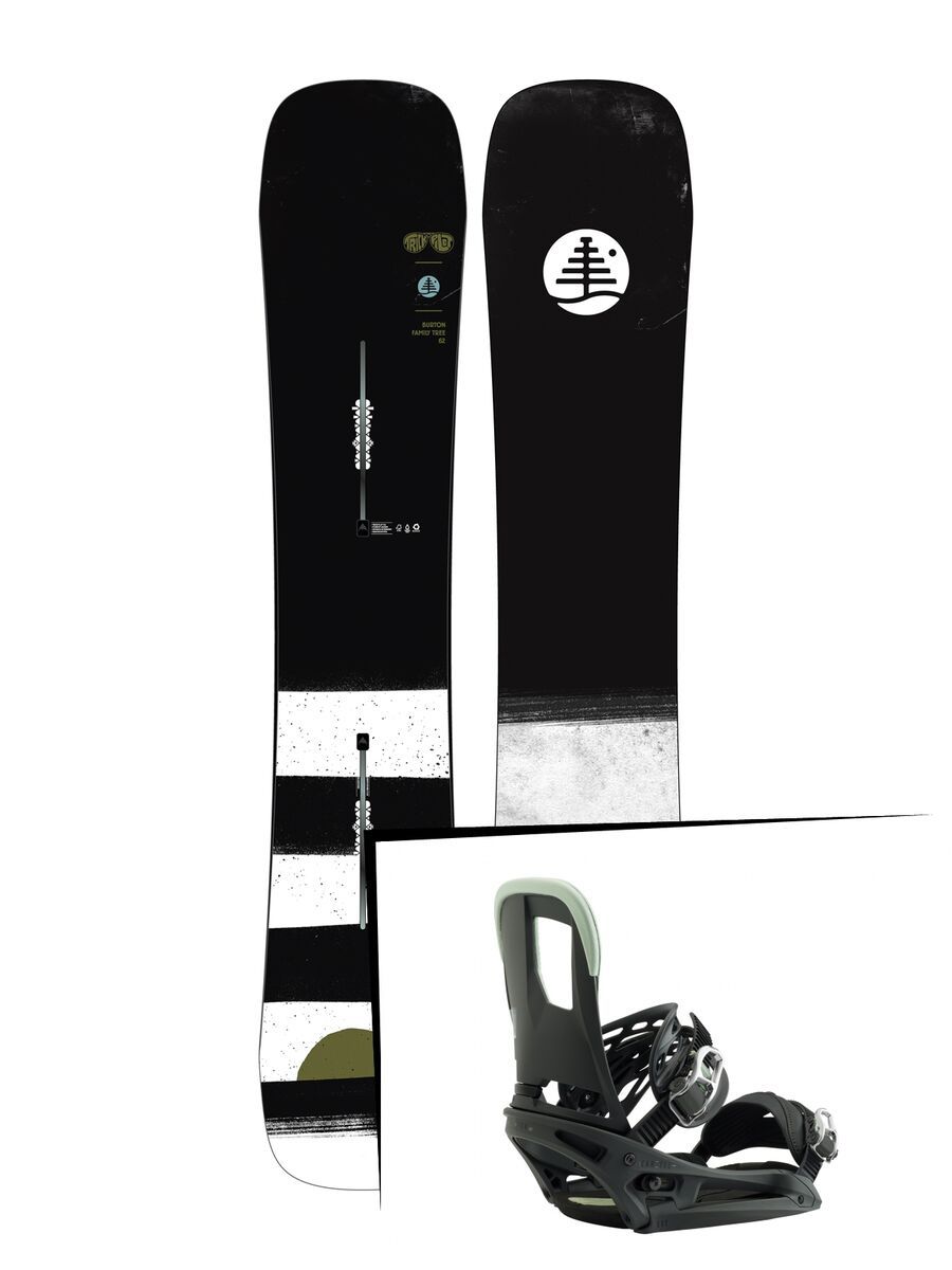 Set: Burton Family Tree Trick Pilot 2019 + Burton Cartel EST salty shark - Bild 1